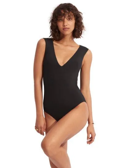 ACTIVE  DEEP V NECK MAILLOT