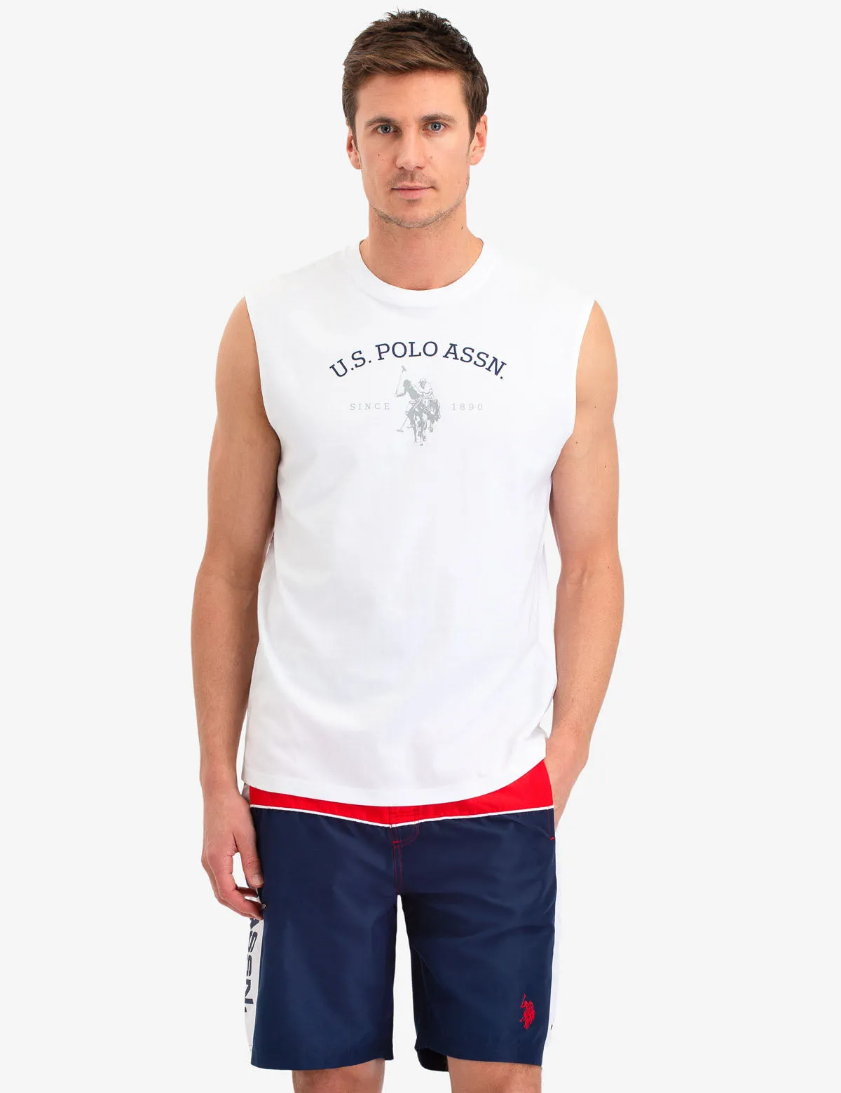 ARCHED LOGO MUSCLE TANK