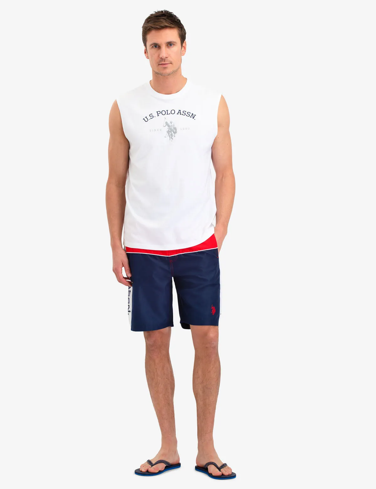 ARCHED LOGO MUSCLE TANK