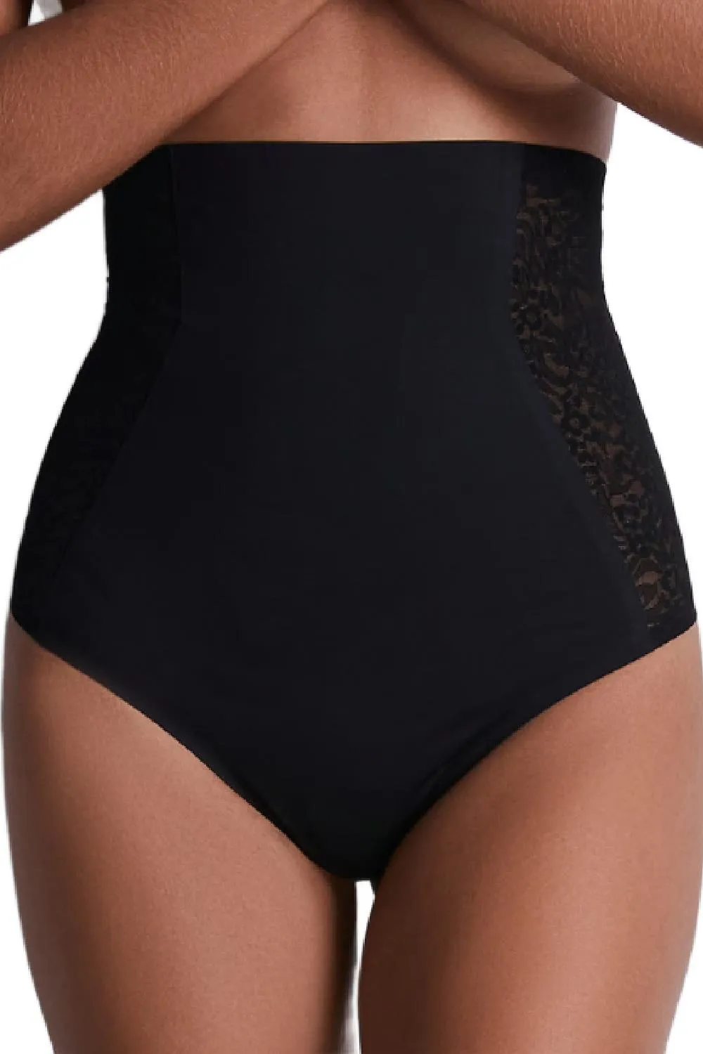 Aubade Sculpt By Aubade Hi-Waist Brief, Black Pepper (1W25)