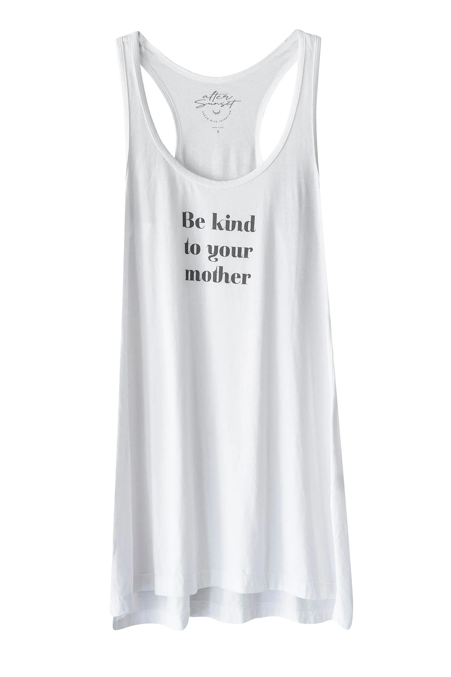 BE KIND TO YOUR MOTHER SLEEP DRESS  STARLIGHT WHITE