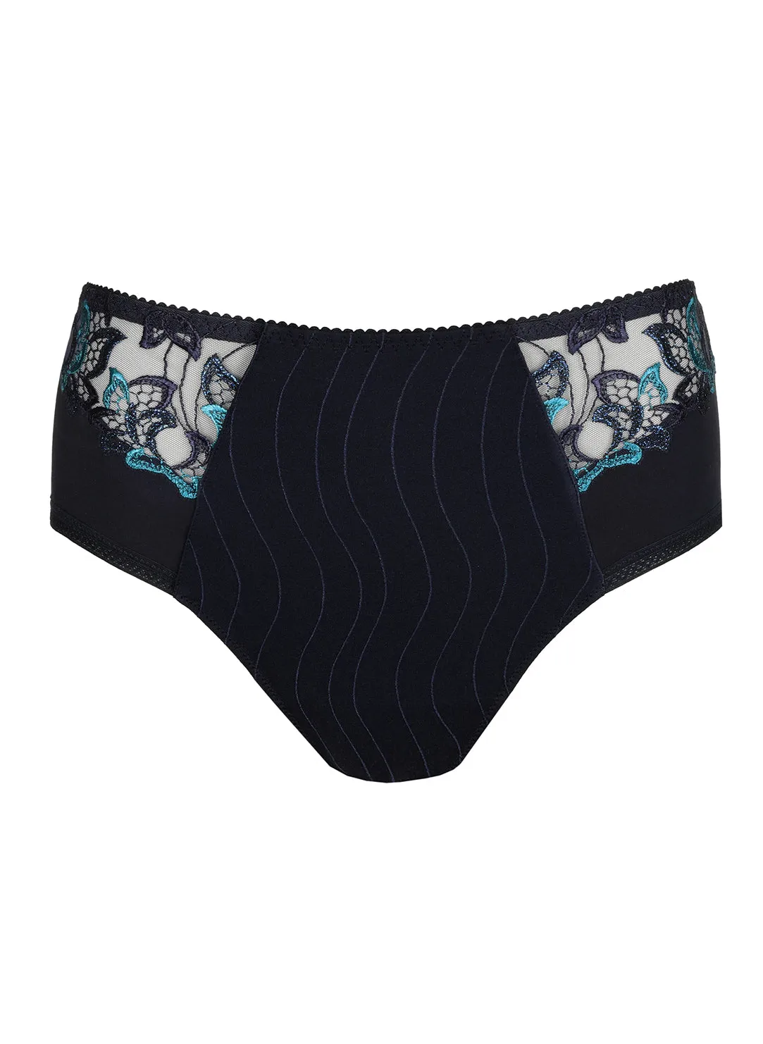 Deauville Velvet Blue Full Briefs