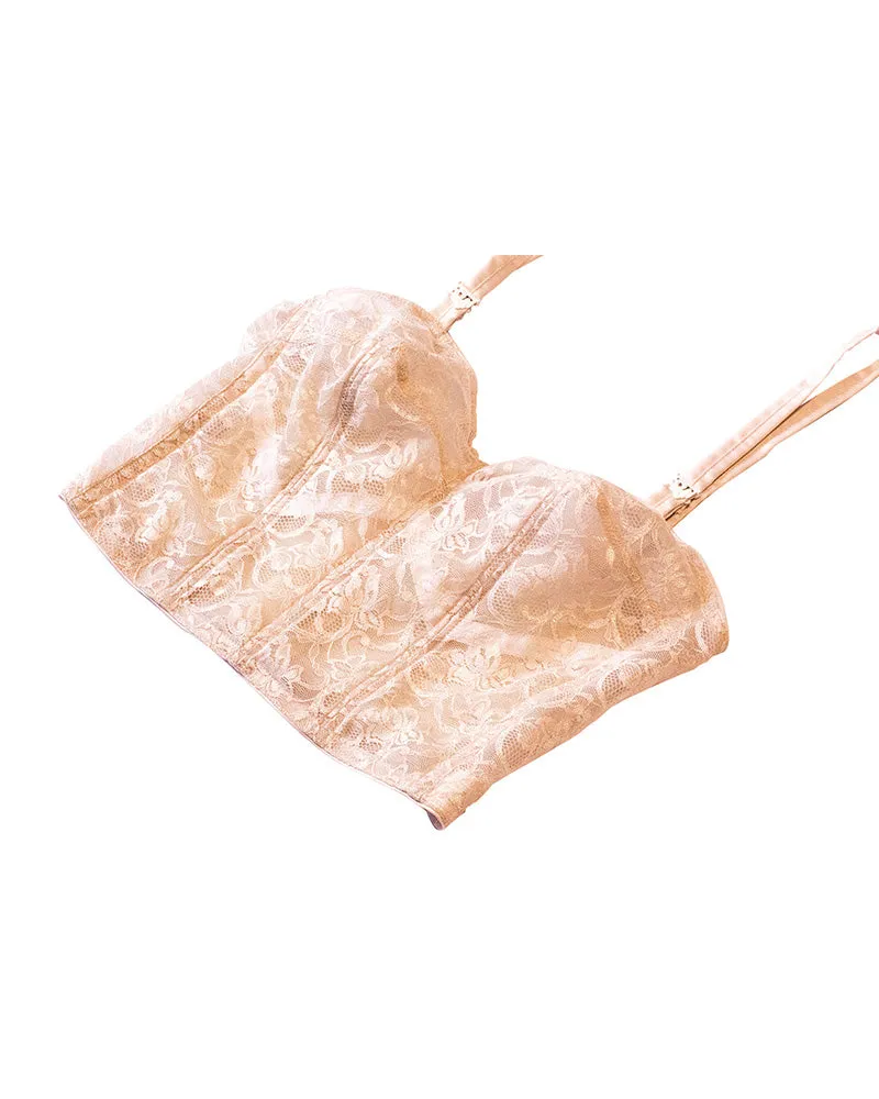 Edith Lances Lace Wire-Free Minimizer Longline