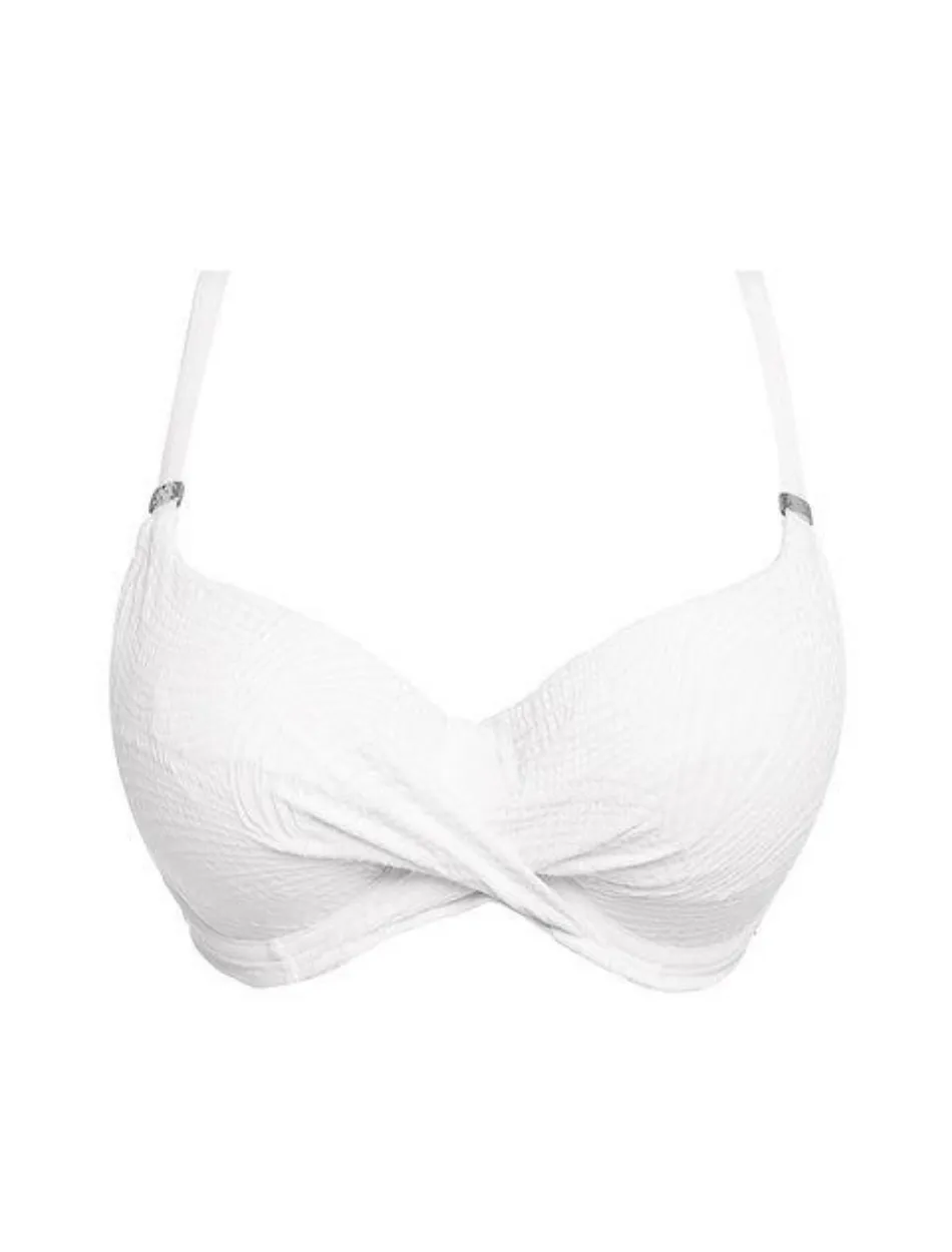 Fantasie Ottawa Underwire Twist Bandeau Multiway Bikini Top, White