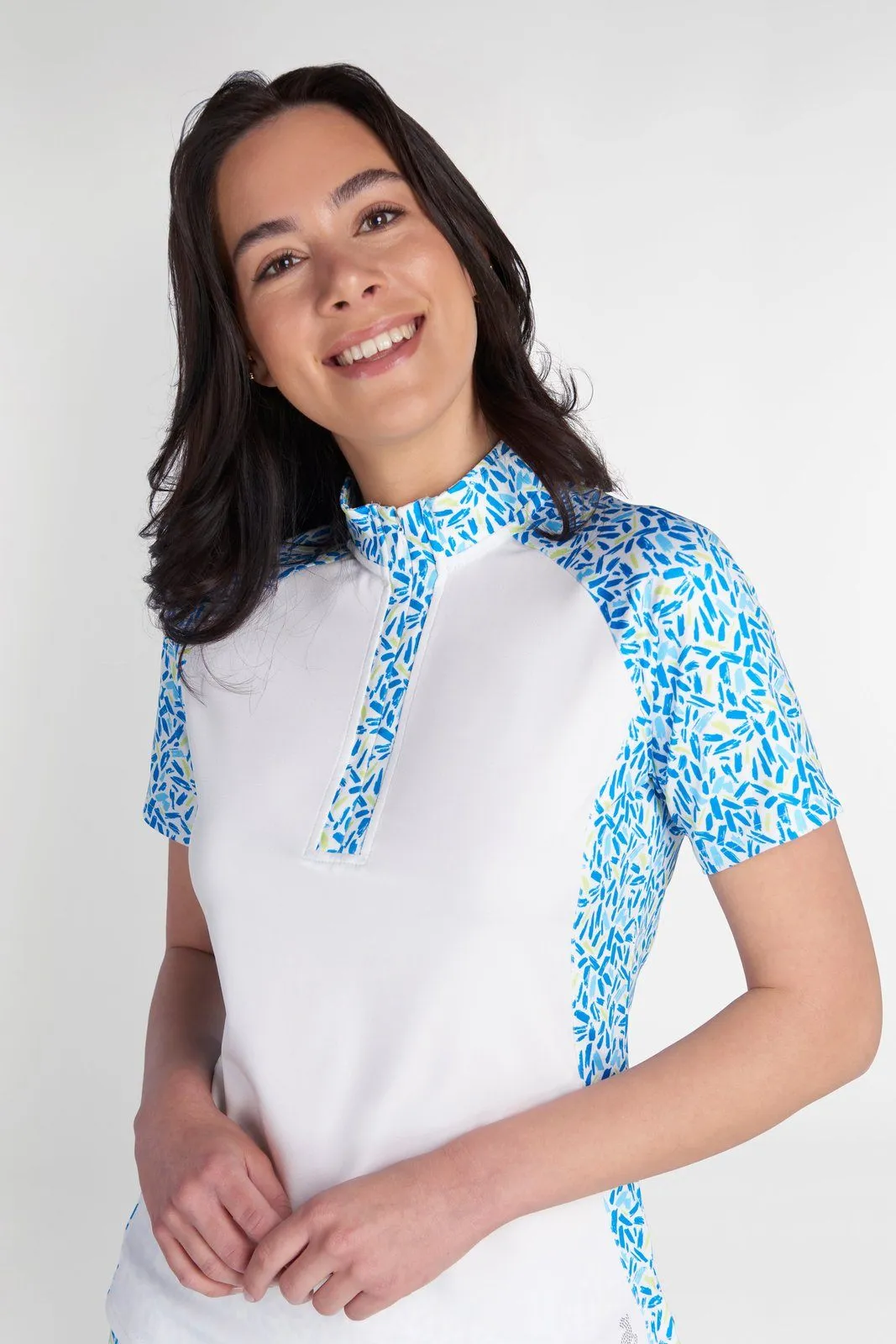 Green Lamb Ladies Katie Printed Golf Polo Shirt SG22919