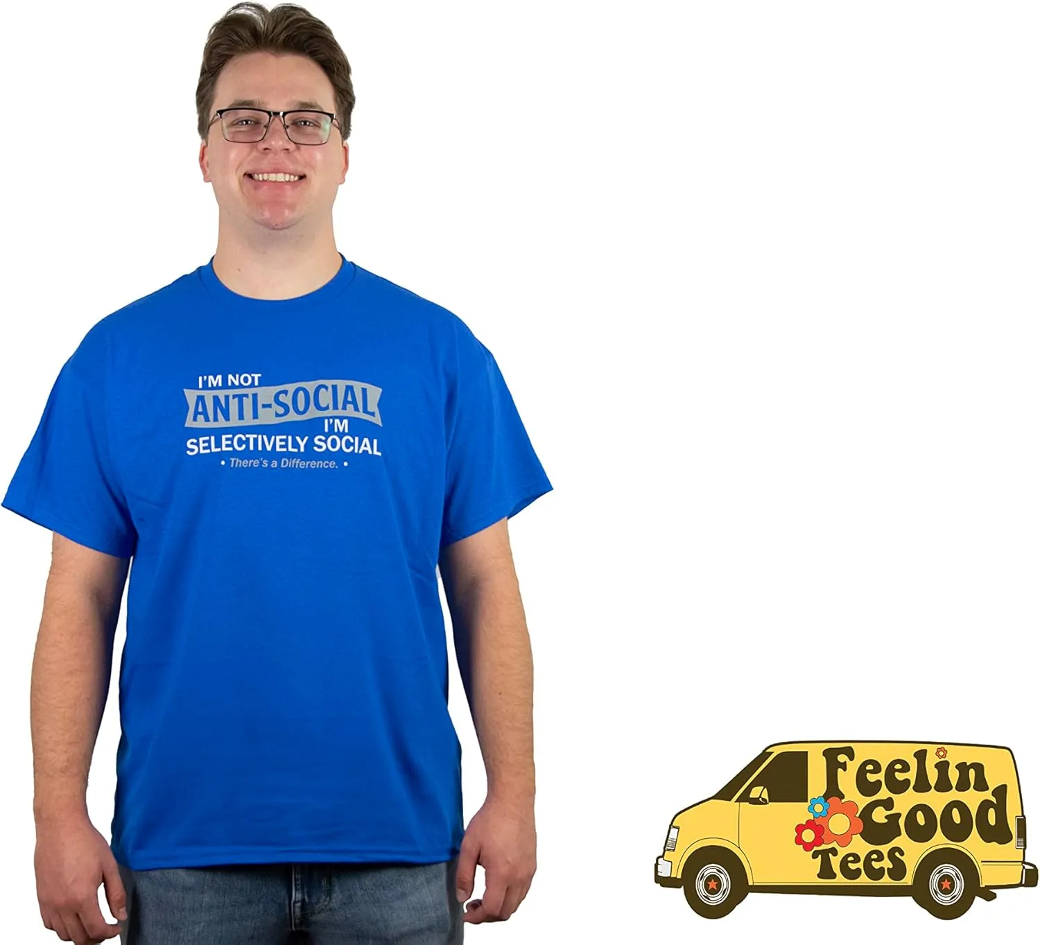 I'm Not Anti-Social I'm Selectively Social Novelty Sarcastic Funny T Shirt
