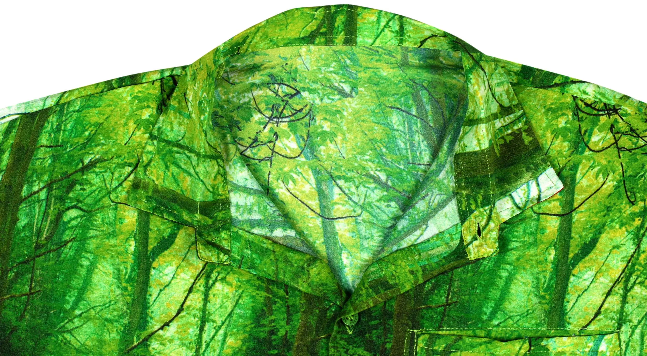 LA LEELA Shirt Casual Button Down Short Sleeve Beach Shirt Men Aloha Pocket shirt Green_W599