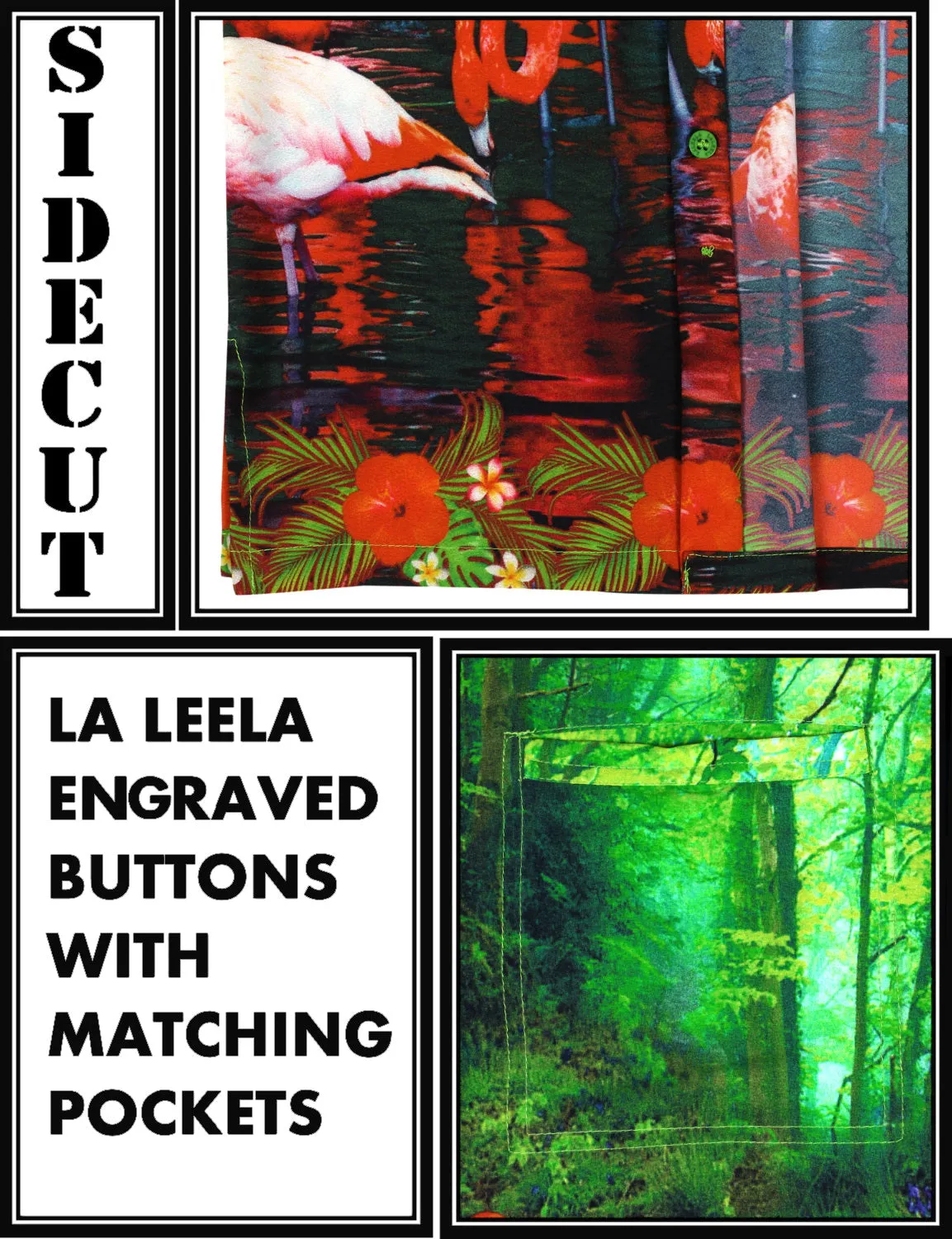 LA LEELA Shirt Casual Button Down Short Sleeve Beach Shirt Men Aloha Pocket shirt Green_W599