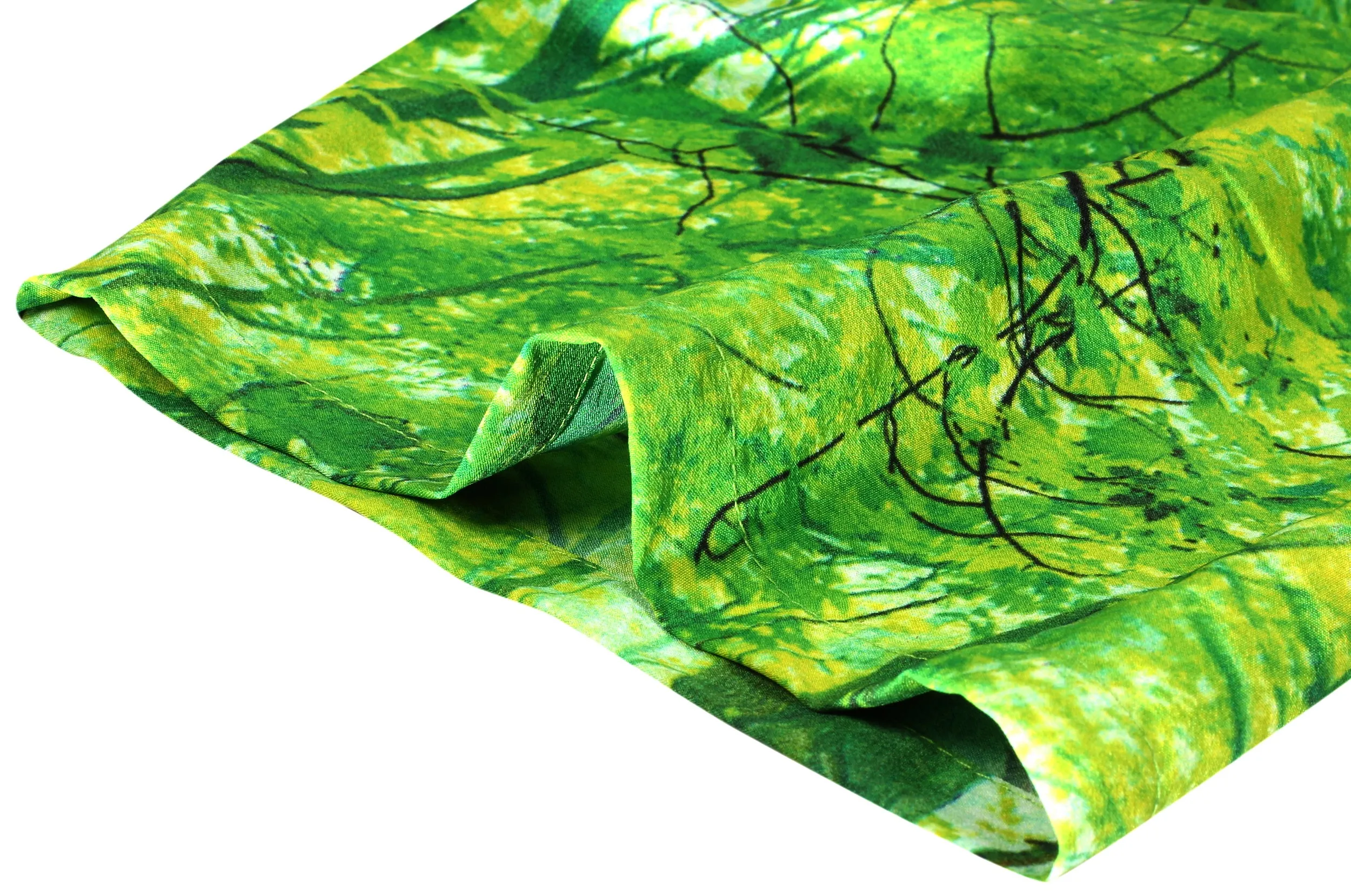 LA LEELA Shirt Casual Button Down Short Sleeve Beach Shirt Men Aloha Pocket shirt Green_W599