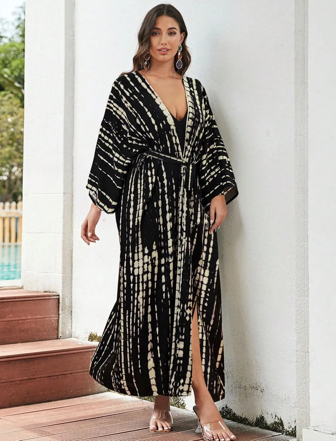 Long Kimonos Swimsuit Cover ups for Women Plus Size Maternity Swimwear Coverup Beach Wear Vacation Outfits