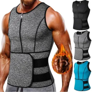 Mens Body Shaper Vest Waist Trainer Slimming Workout Under