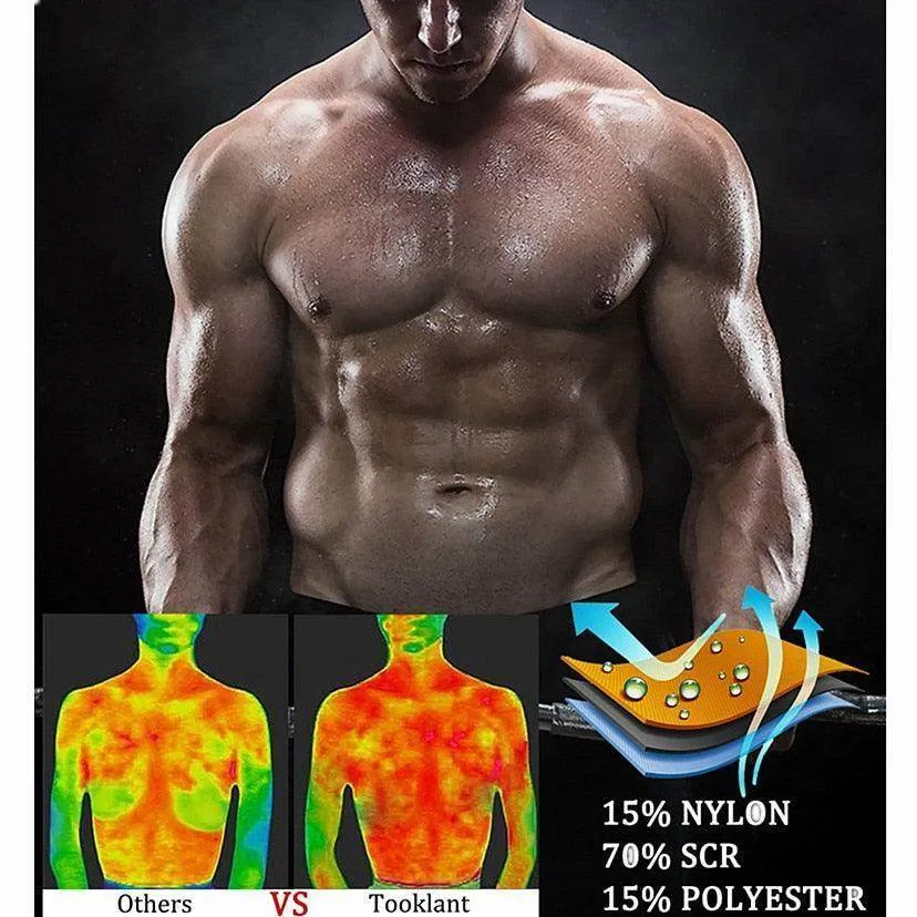 Mens Body Shaper Vest Waist Trainer Slimming Workout Under