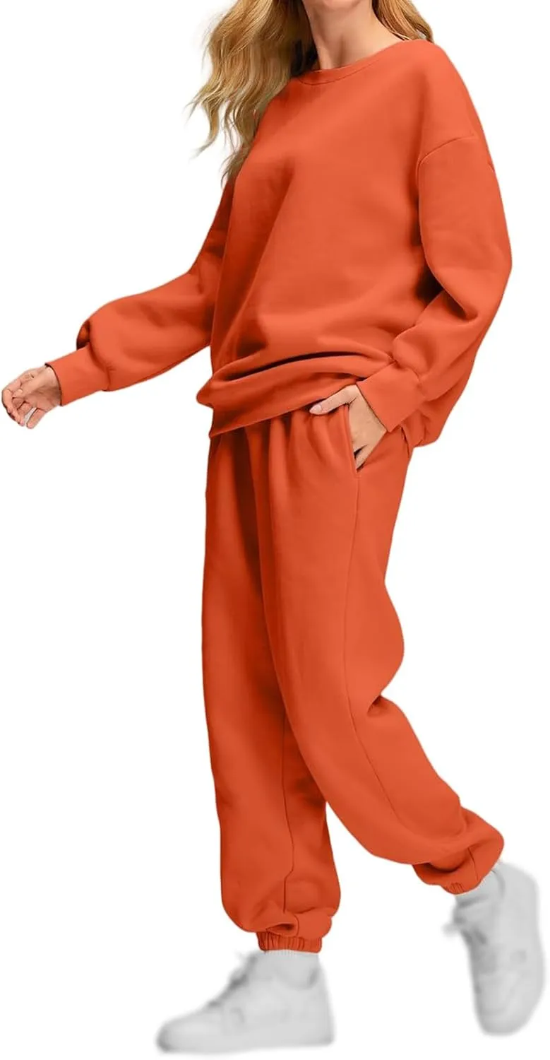 Mmoneyake Womens Track Suits 2 Piece Set Lounge Hoodie Sweatsuit Sets Fashion Oversized Sweatshirt Baggy Sweatpants Outfits