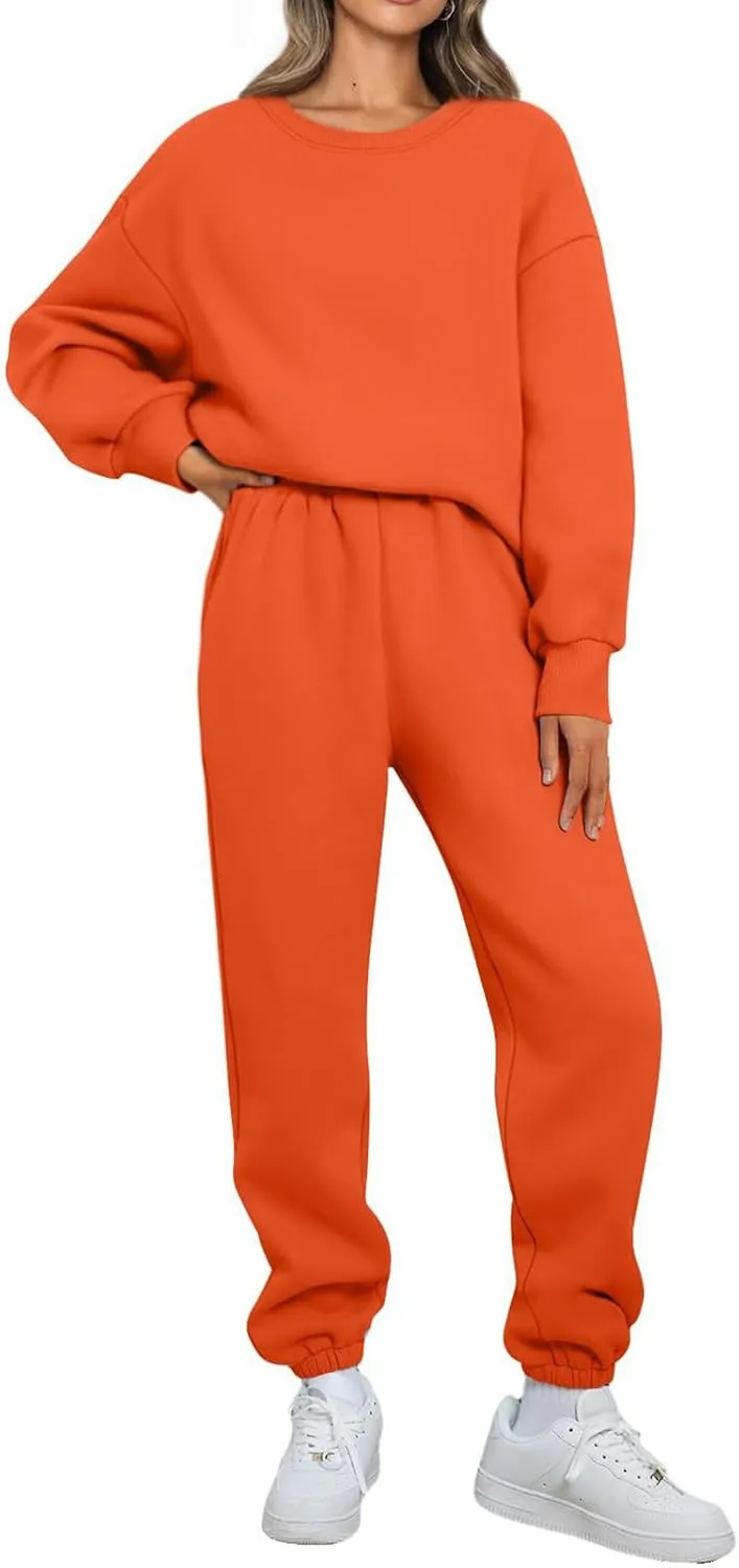 Mmoneyake Womens Track Suits 2 Piece Set Lounge Hoodie Sweatsuit Sets Fashion Oversized Sweatshirt Baggy Sweatpants Outfits
