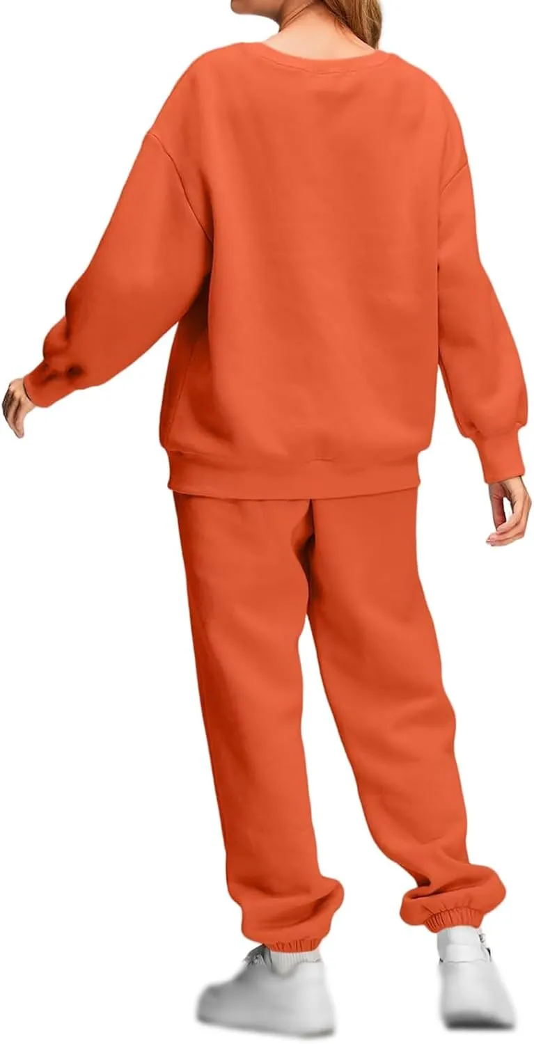 Mmoneyake Womens Track Suits 2 Piece Set Lounge Hoodie Sweatsuit Sets Fashion Oversized Sweatshirt Baggy Sweatpants Outfits