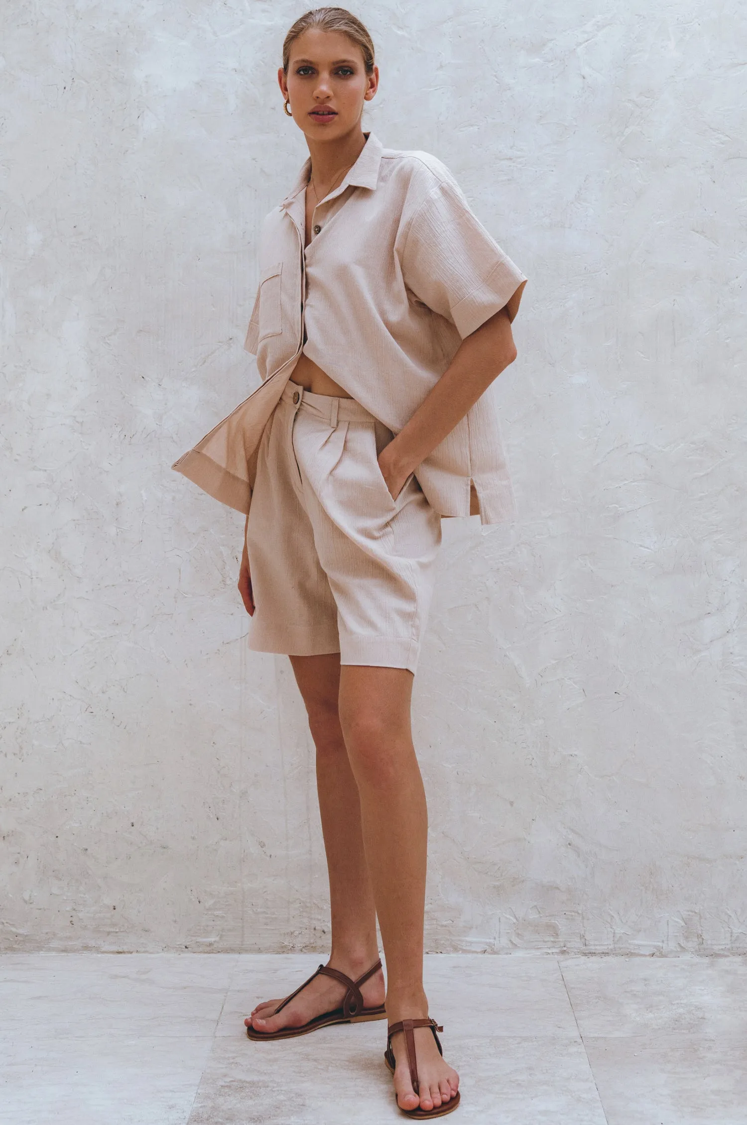 Mykonos Linen Shorts