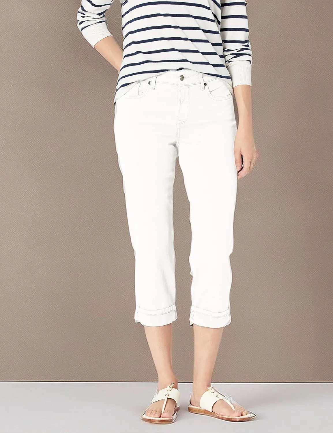 NYDJ Women's Marilyn Straight Cuff Cropped Slimming Jeans
