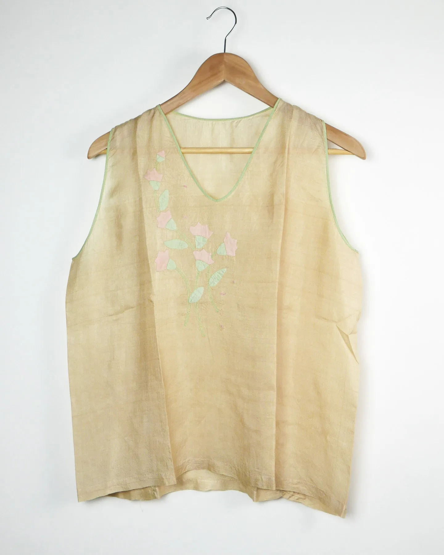 Pongee Silk Beach Pajamas Two Piece