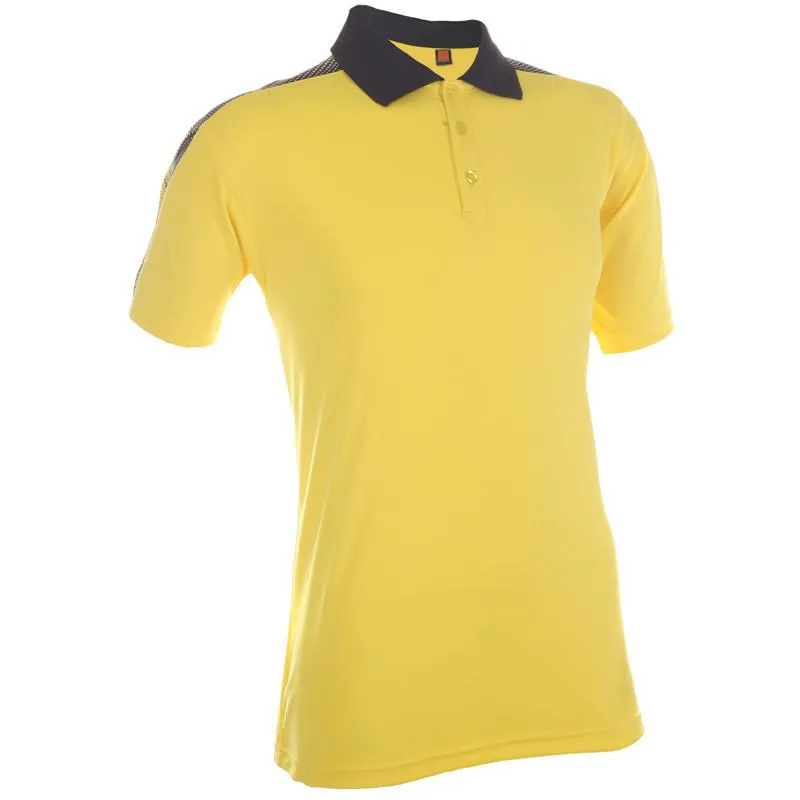 Quick Dry Polo T-shirt with Contrasting Sleeve
