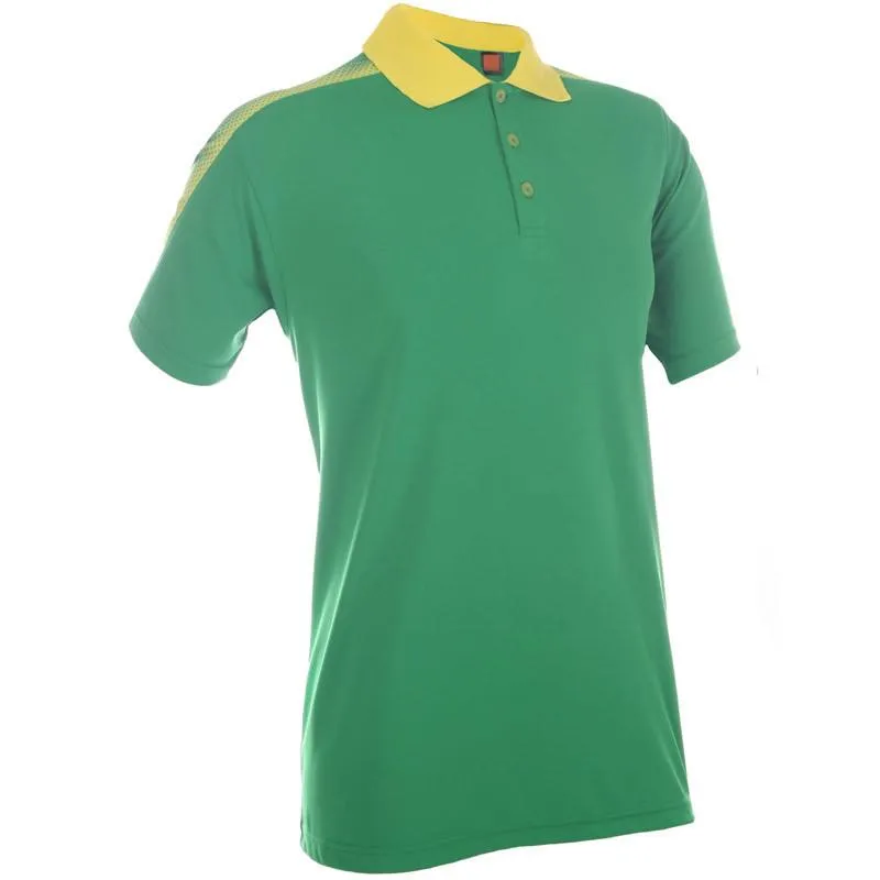 Quick Dry Polo T-shirt with Contrasting Sleeve