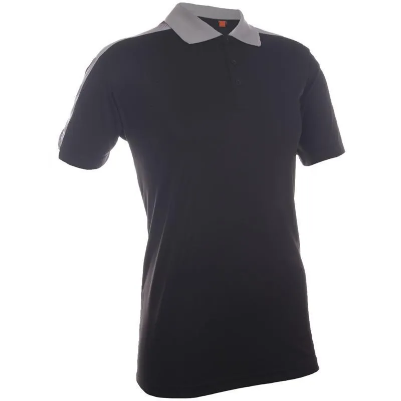 Quick Dry Polo T-shirt with Contrasting Sleeve