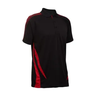 Quick Dry Unisex Polo T-shirt with Stripes accents