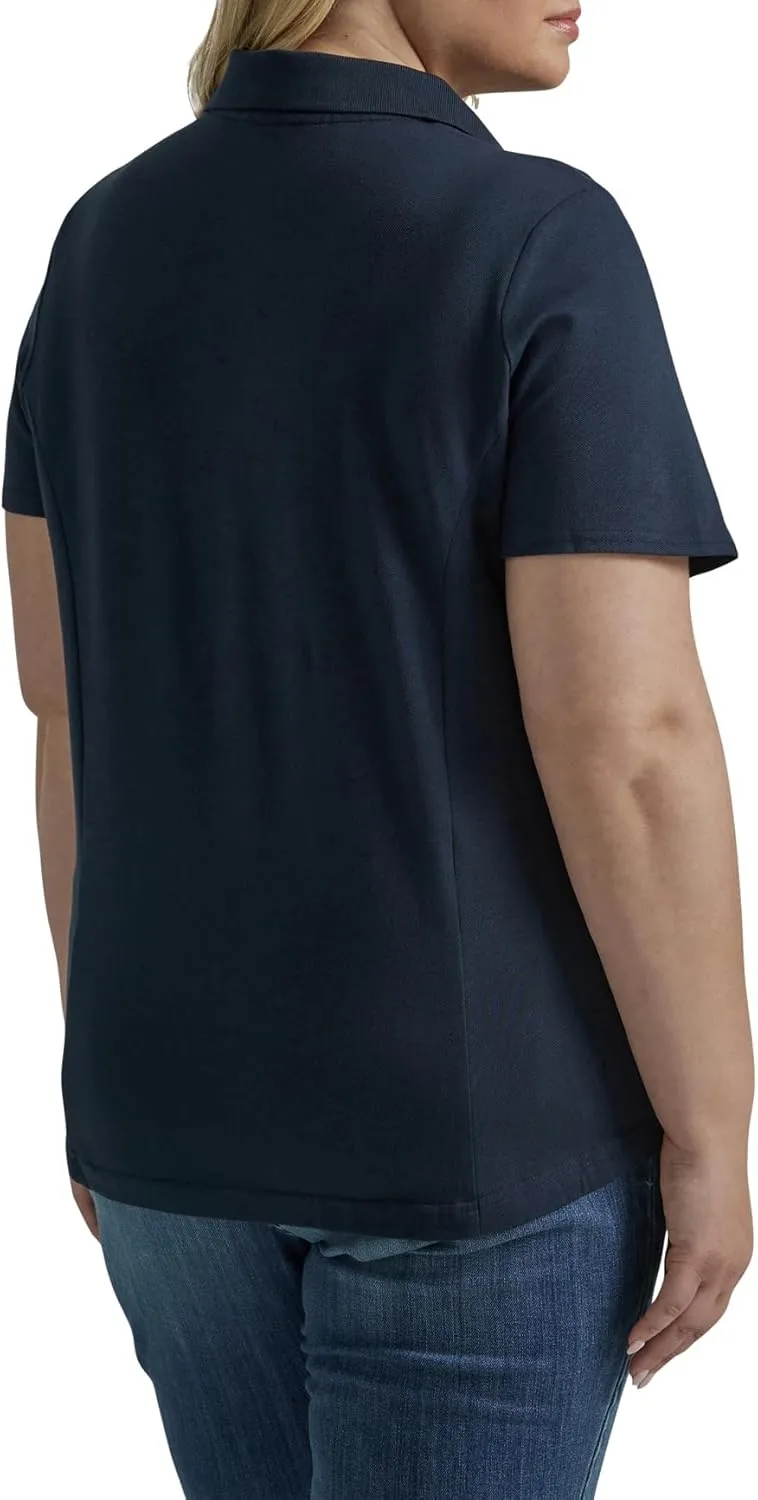 Riders by Lee Indigo Women's Plus Size Short Sleeve Polo Shirt