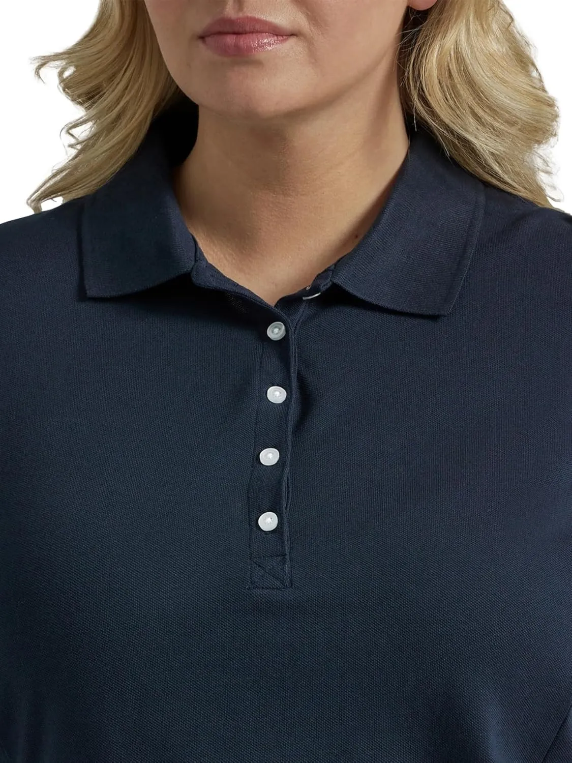Riders by Lee Indigo Women's Plus Size Short Sleeve Polo Shirt