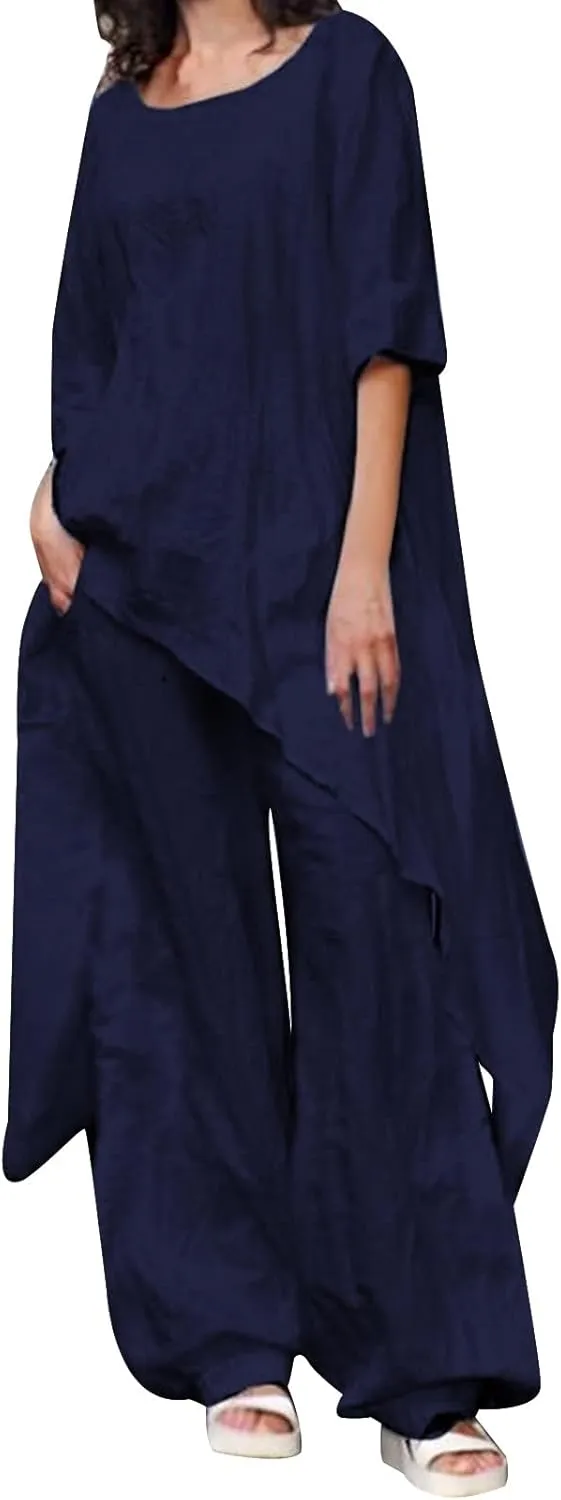 Satin Party Dress Robe Abaya Muslim Women Elegant Solid Round Neck Bat Sleeves Loose Turban for Men Head