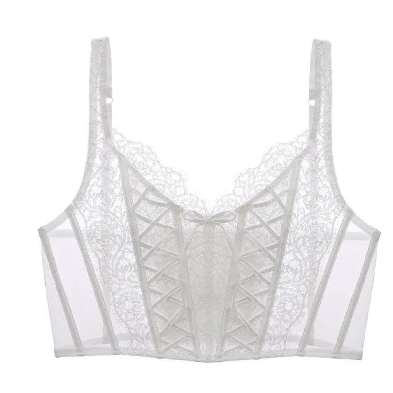 Sexy Lace Wire Free Corset Bra