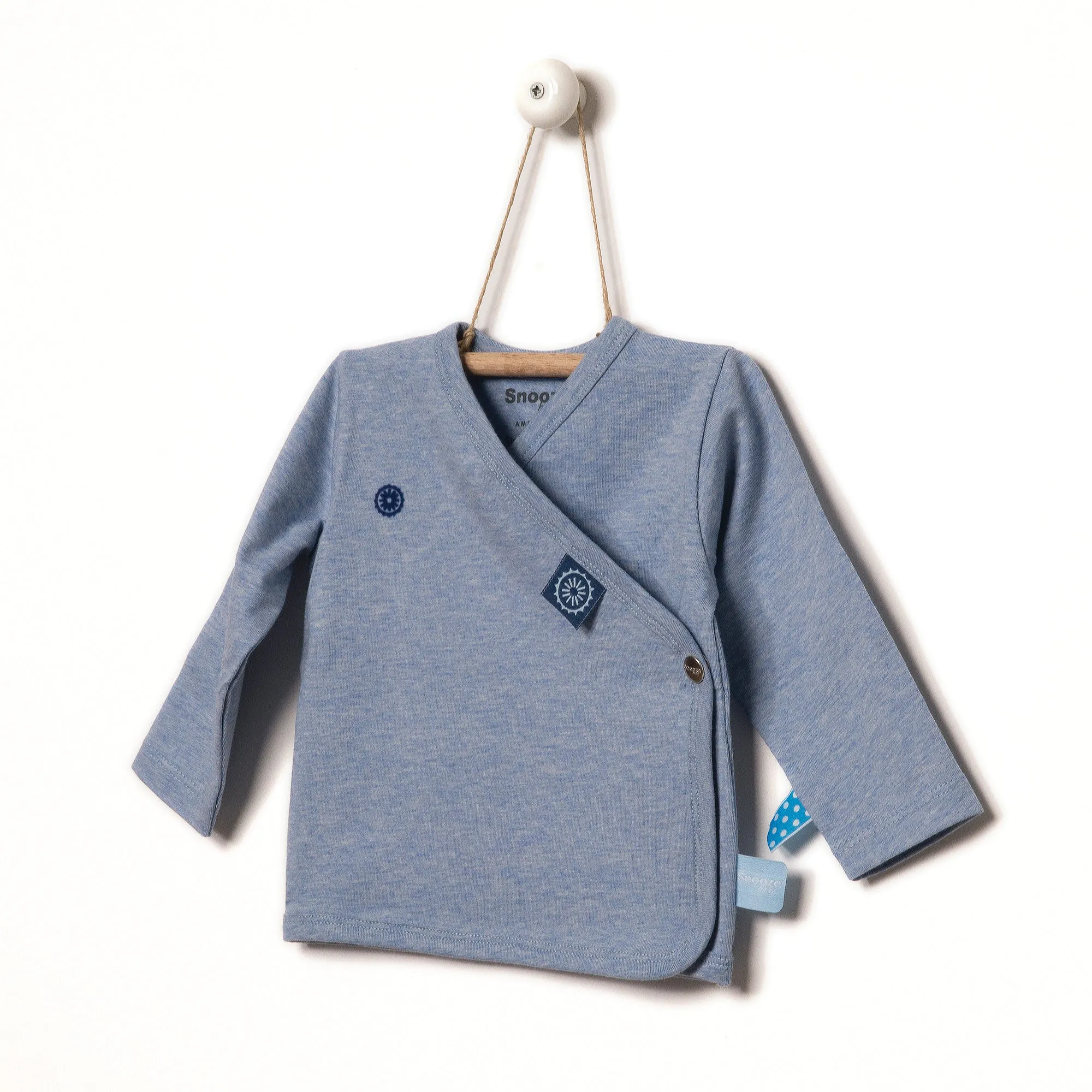 Snoozebaby Cardigan in Blue melange - 4 Sizes