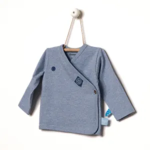 Snoozebaby Cardigan in Blue melange - 4 Sizes