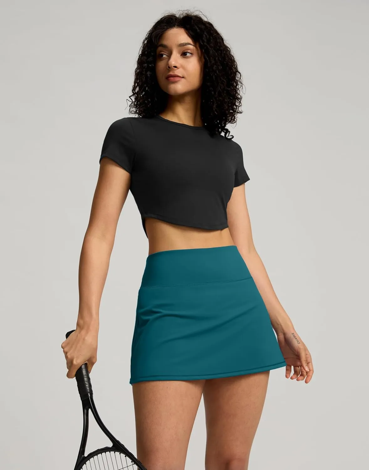 Soothfeel Tennis Skirts for Women High Waisted Golf Skirt with Shorts Pockets Workout Athletic Skort for Summer Casual