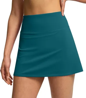 Soothfeel Tennis Skirts for Women High Waisted Golf Skirt with Shorts Pockets Workout Athletic Skort for Summer Casual