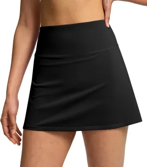Soothfeel Tennis Skirts for Women High Waisted Golf Skirt with Shorts Pockets Workout Athletic Skort for Summer Casual