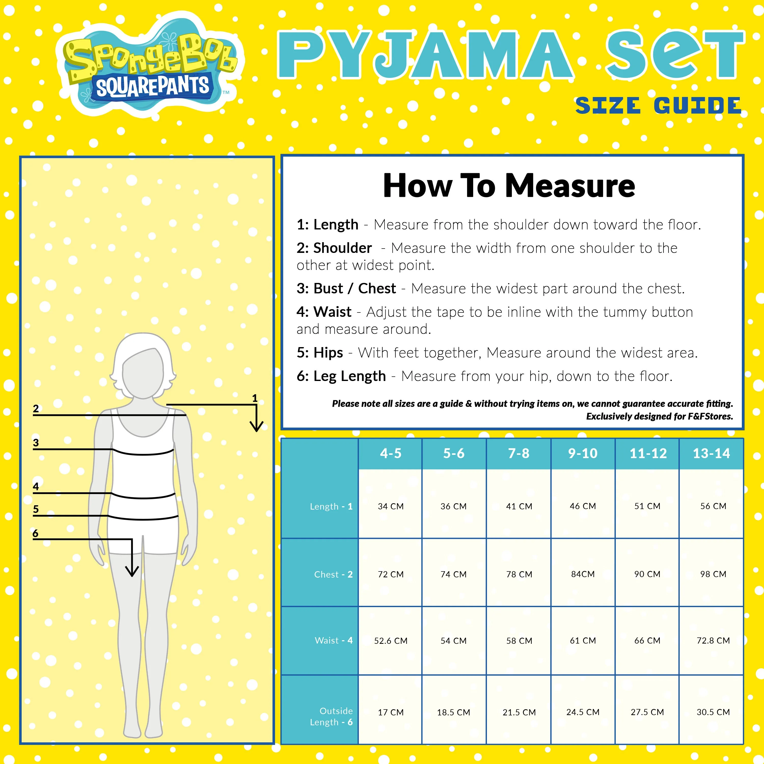 SPONGEBOB SQUAREPANTS Girls Pyjamas,  Cropped T-Shirt & Shorts Nightwear for Girls