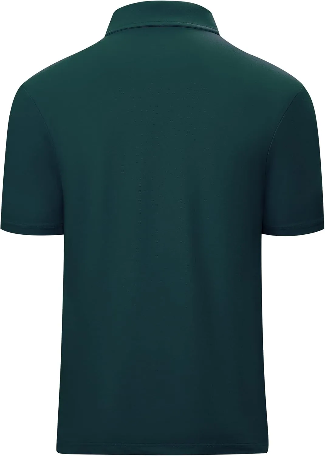 V VALANCH Mens Zipper Polo Shirts Short Sleeve Moisture Wicking Outdoor Golf Shirt Collared Athletic Tennis Polo