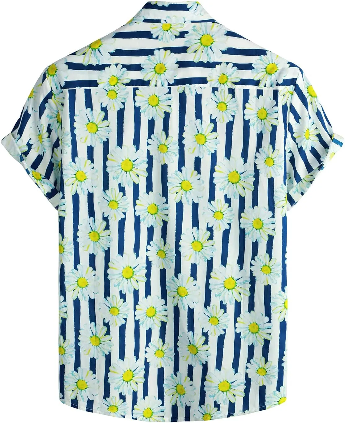 VATPAVE Mens Floral Hawaiian Shirt Casual Button Down Short Sleeve Aloha Beach Shirts