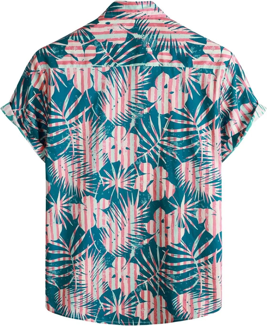 VATPAVE Mens Floral Hawaiian Shirt Casual Button Down Short Sleeve Aloha Beach Shirts