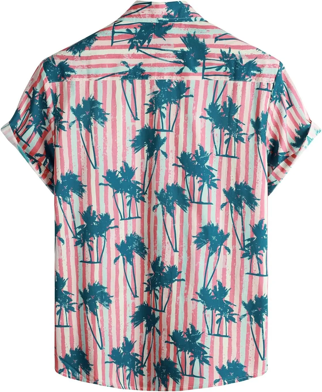 VATPAVE Mens Floral Hawaiian Shirt Casual Button Down Short Sleeve Aloha Beach Shirts
