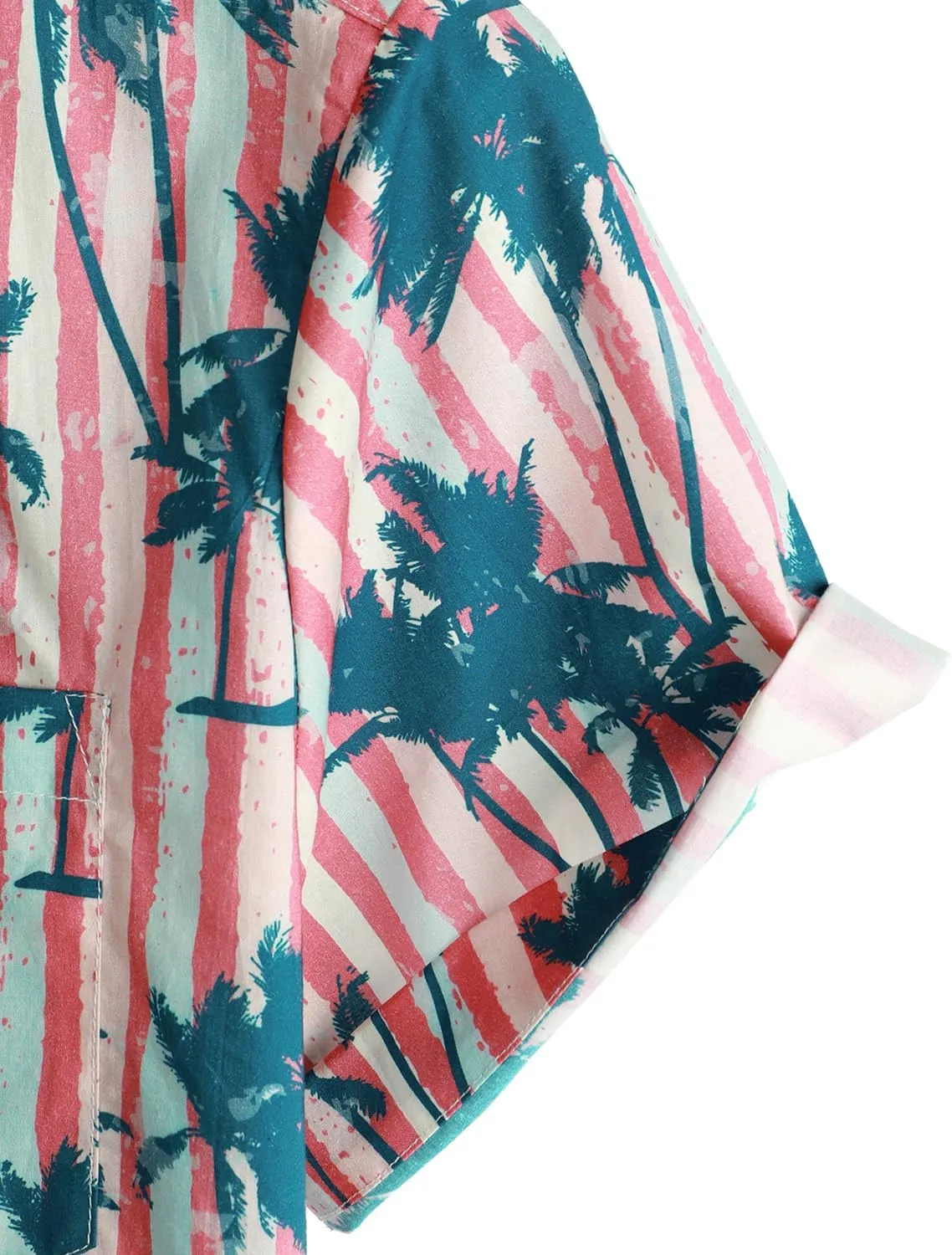 VATPAVE Mens Floral Hawaiian Shirt Casual Button Down Short Sleeve Aloha Beach Shirts