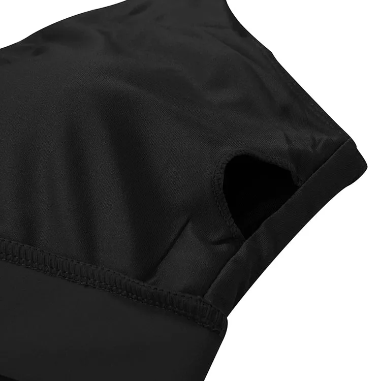 Women Three Yoga Suit Set High Waist Yoga Pants Long Sleeve Crop Top Hoodie Plain Tracksuit