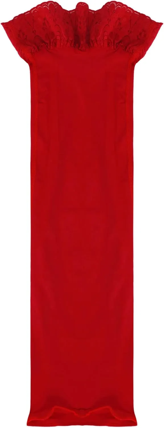 Women's Stretchy Bodycon Pencil Tube Short Mini Skirt Sheer High Waist Short Silk Stockings
