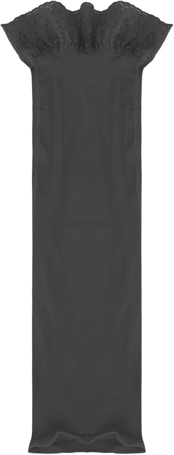 Women's Stretchy Bodycon Pencil Tube Short Mini Skirt Sheer High Waist Short Silk Stockings