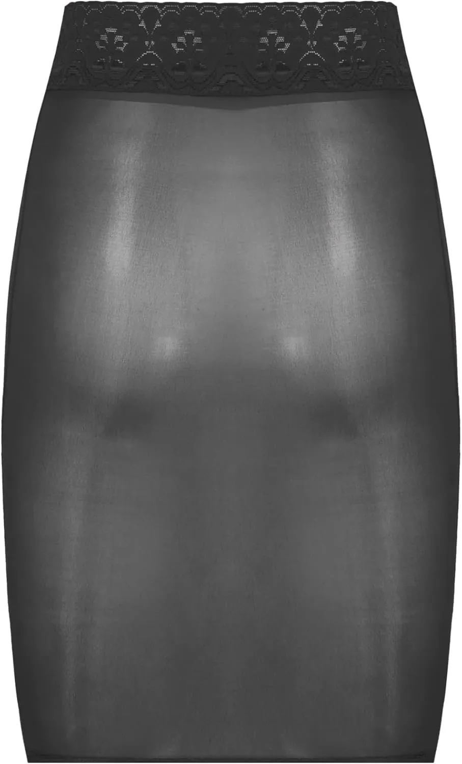 Women's Stretchy Bodycon Pencil Tube Short Mini Skirt Sheer High Waist Short Silk Stockings
